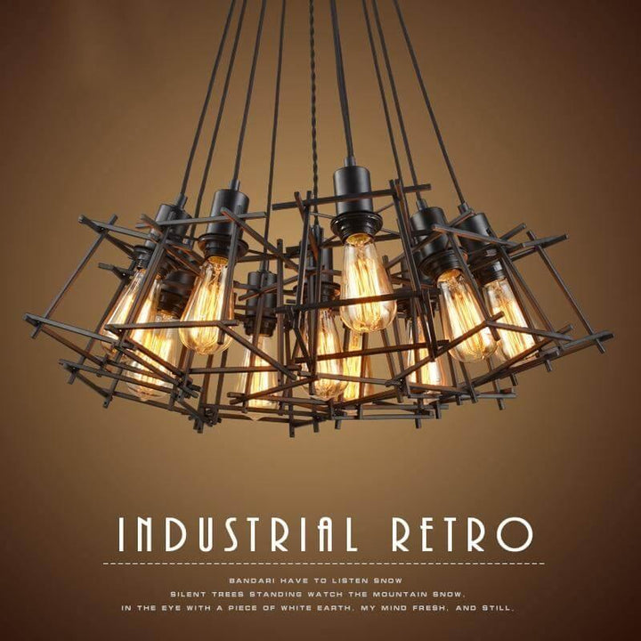 Modern Retro Iron Lamps Chandelier | Kalsten
