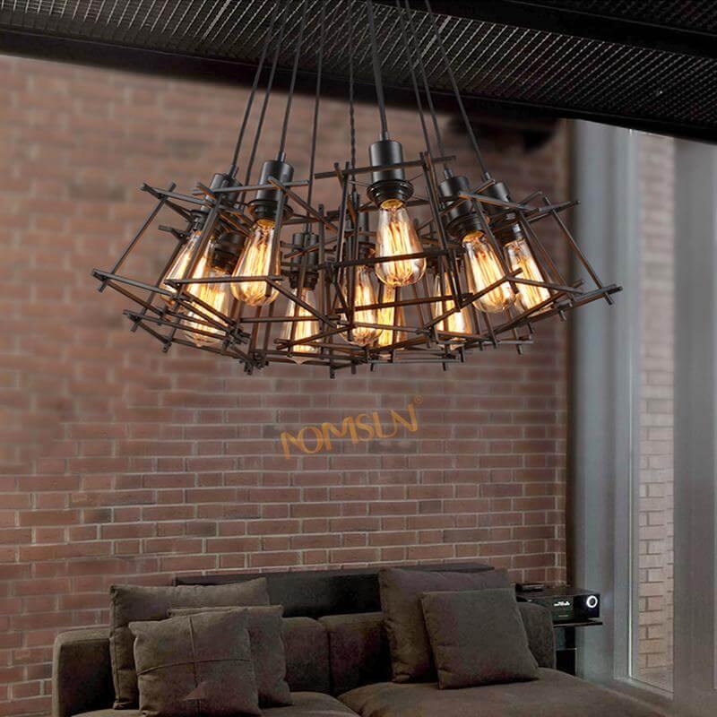 Modern Retro Iron Lamps Chandelier | Kalsten