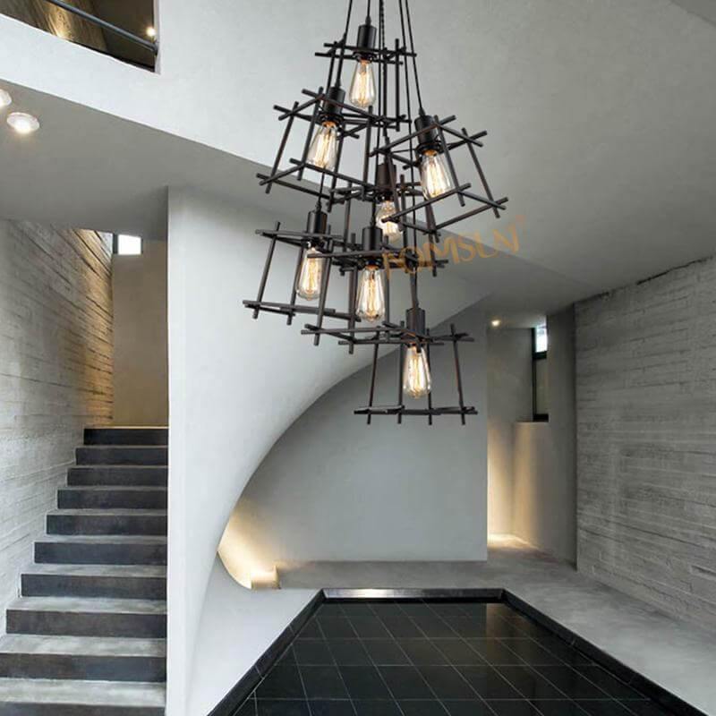 Modern Retro Iron Lamps Chandelier | Kalsten