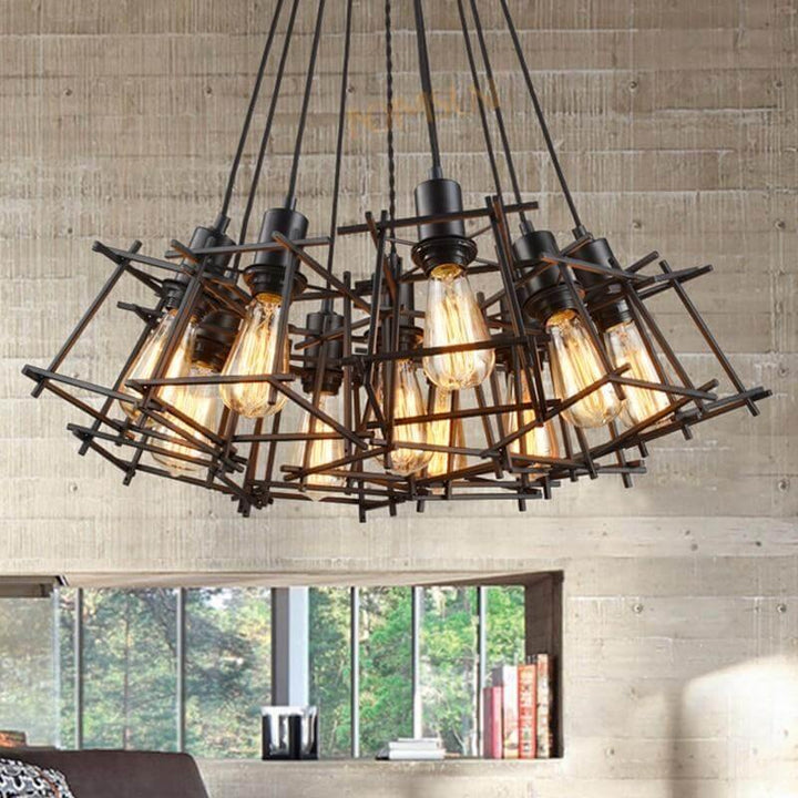 Modern Retro Iron Lamps Chandelier | Kalsten