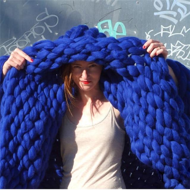 Skanto | Handmade Chunky Knit Blanket Comfortable & Warm - 80 x100 cm
