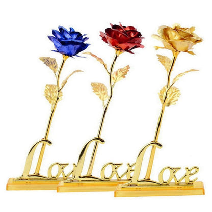 Skanto | 24k Gold Plated Rose | Certificate & Luxury Gift Box Included