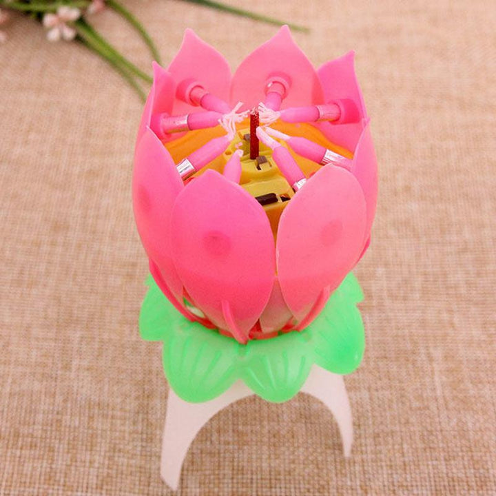 Birthday Lotus Flower Candle | Kalsten