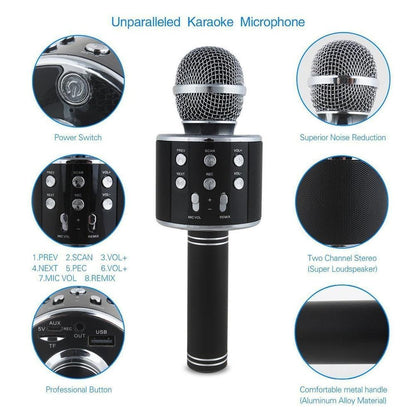Skanto | Wireless Magic Karaoke Microphone – Bluetooth Karaoke Microphone