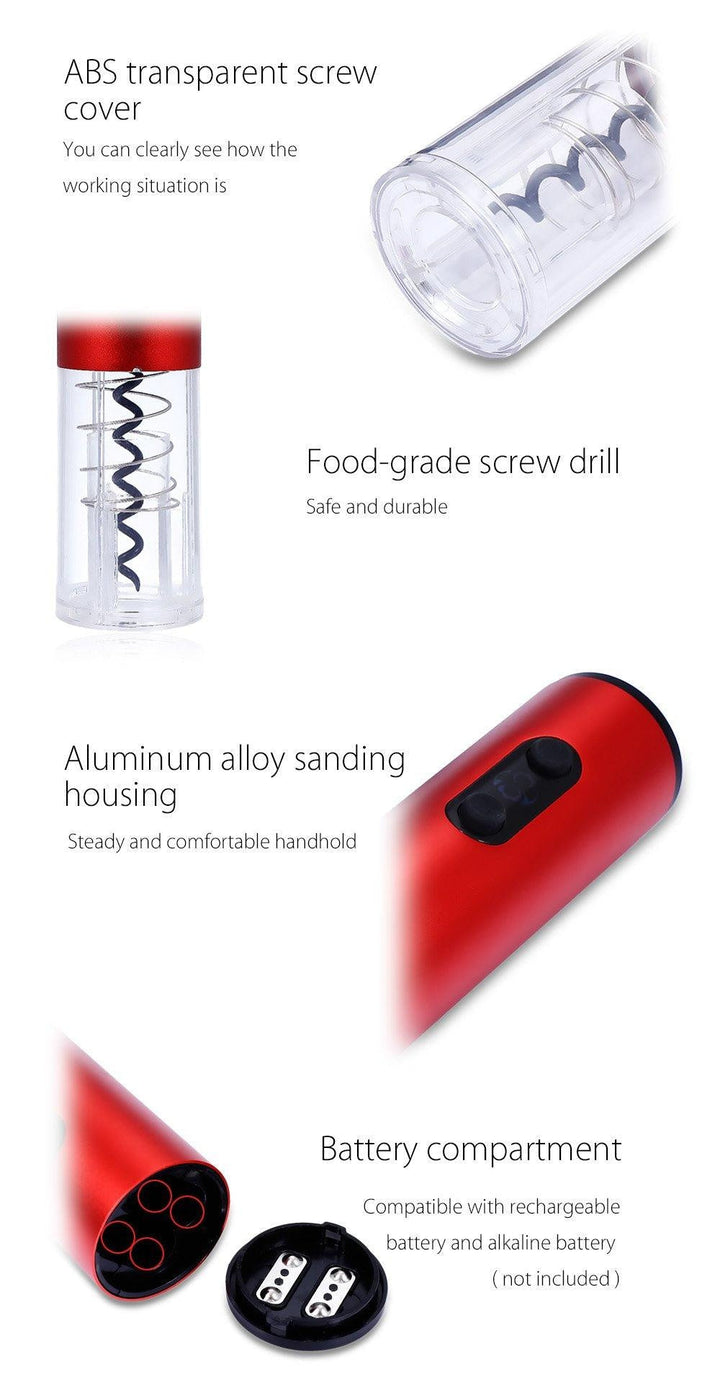 Electric Cordless Wine Bottle Opener | Kalsten