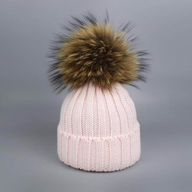Kalsten | Warm Knitted Fur Hat Scarf Set