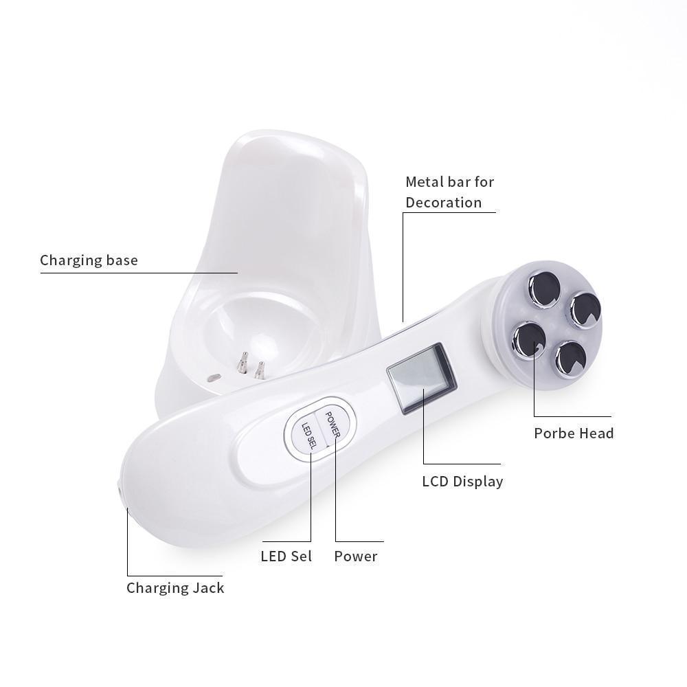 Brehn | 5in1 RF & EMS Radio Mesotherapy Electroporation Face Beauty Pen Skin Rejuvenation & Wrinkle Remover