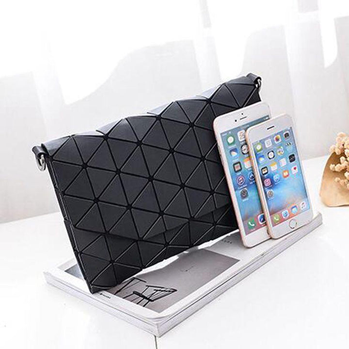 Abstract Geometric Matte Shoulder Bag | Kalsten
