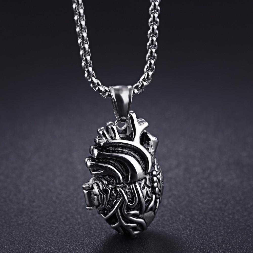 3D Anatomically Correct Heart Charm Necklace | Kalsten
