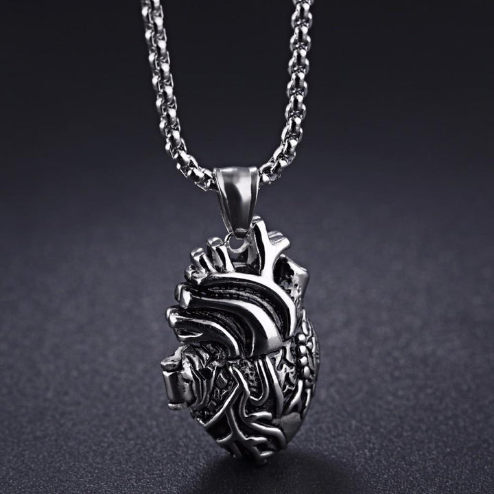 3D Anatomically Correct Heart Charm Necklace | Kalsten