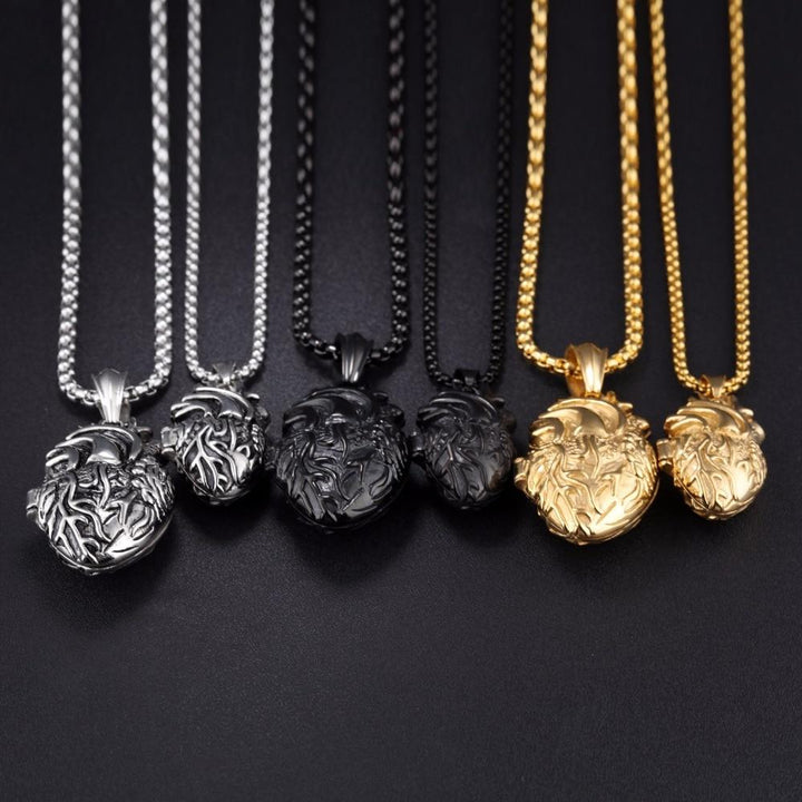 3D Anatomically Correct Heart Charm Necklace | Kalsten