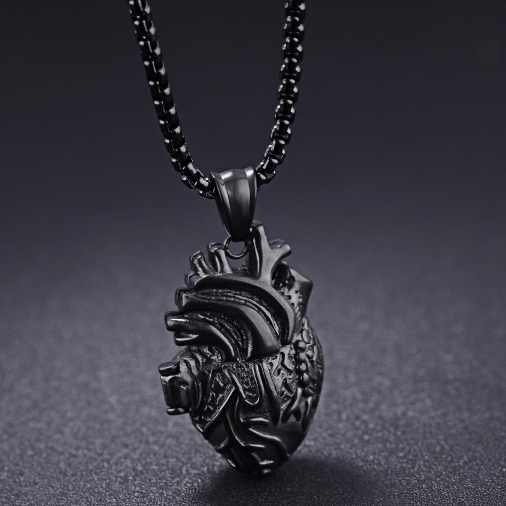 3D Anatomically Correct Heart Charm Necklace | Kalsten
