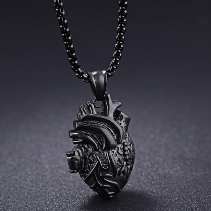 3D Anatomically Correct Heart Charm Necklace | Kalsten