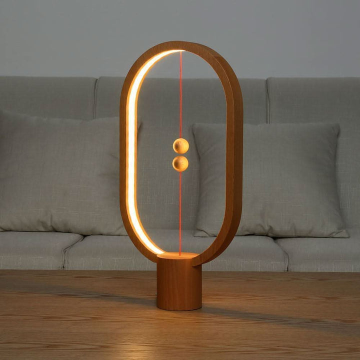 Wood LED Table Lamp with Magnetic Switch | Kalsten