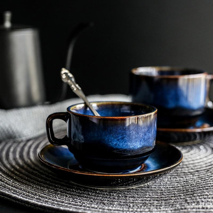Cat Eye Blue Ceramic Mug | Kalsten