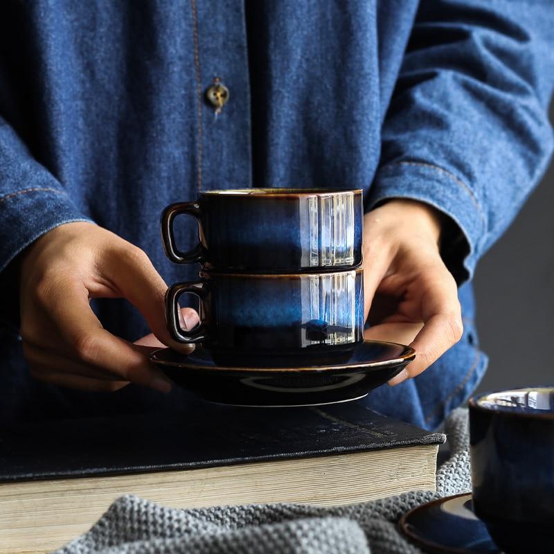Cat Eye Blue Ceramic Mug | Kalsten