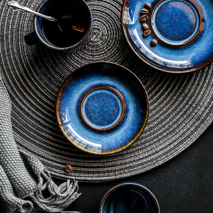 Cat Eye Blue Ceramic Mug | Kalsten