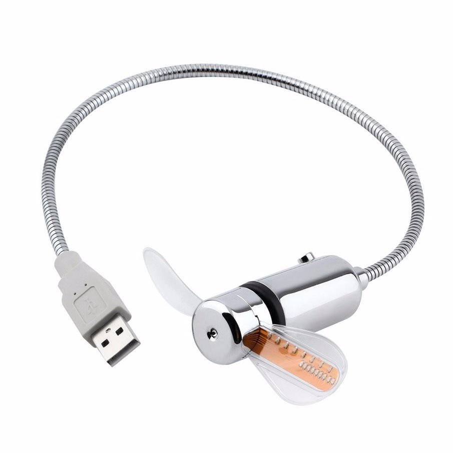 USB Mini Fan with LED Time | Kalsten