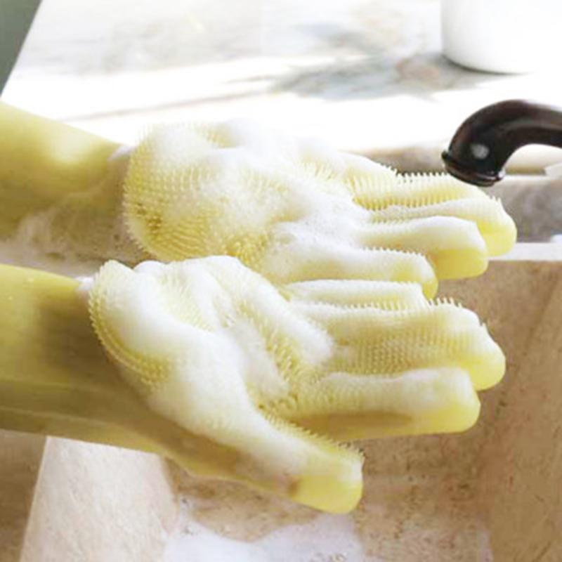 Magic Silicone Cleaning Gloves (in Pair) | Kalsten