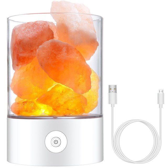 Himalayan Salt Desk Lamp & Air Purifier White | Kalsten