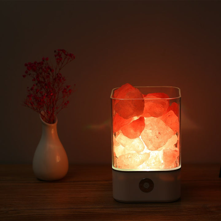 Himalayan Salt Desk Lamp & Air Purifier White | Kalsten