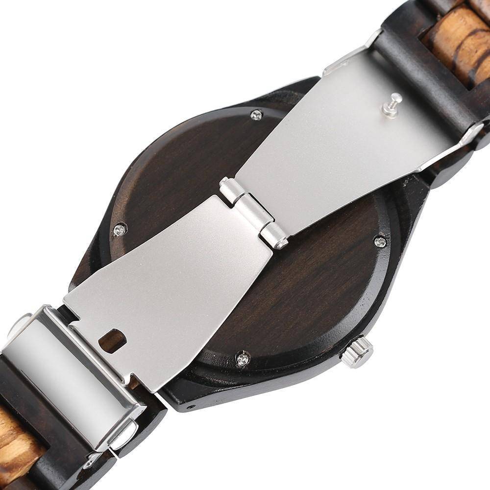 Kalsten | Bamboo Wooden Watch -  Natural Wood Bracelet, Quartz
