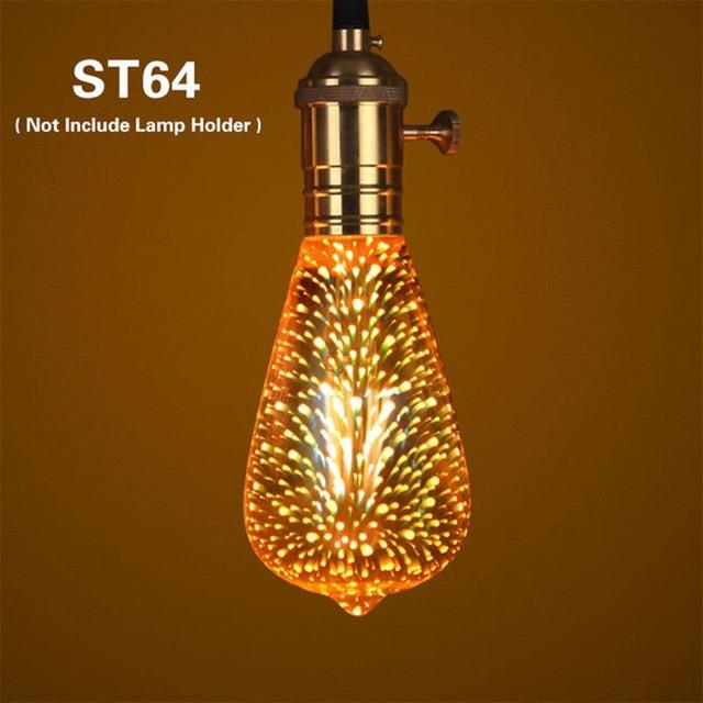 3D Stars LED Fireworks Effect Night Light | Kalsten