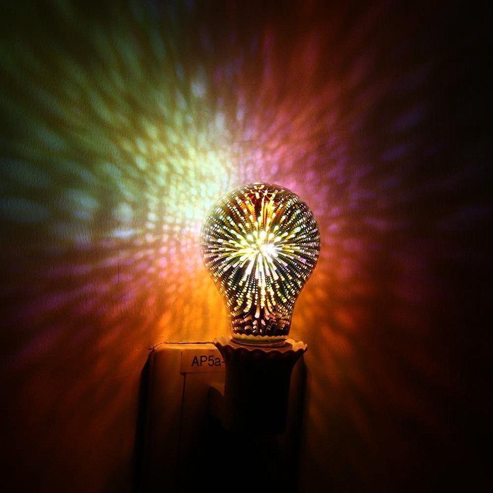 3D Stars LED Fireworks Effect Night Light | Kalsten