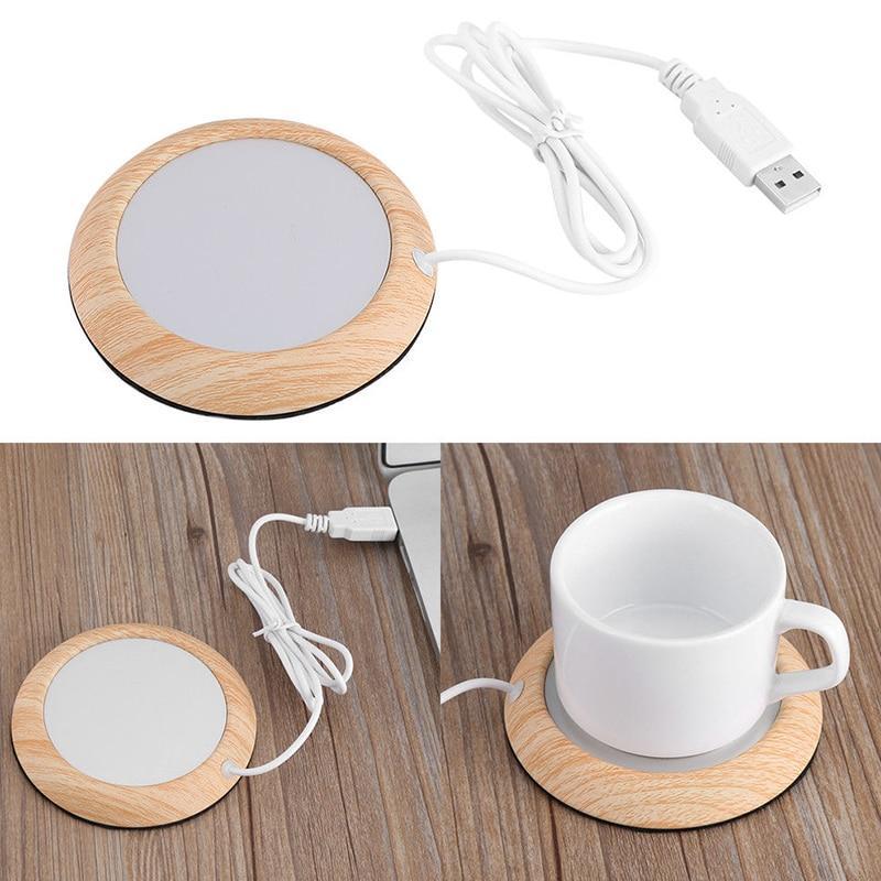 USB Cup Warmer - Wood Grain | Kalsten