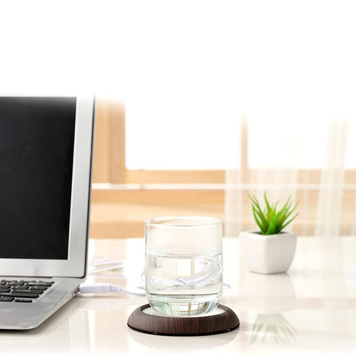 USB Cup Warmer - Wood Grain | Kalsten