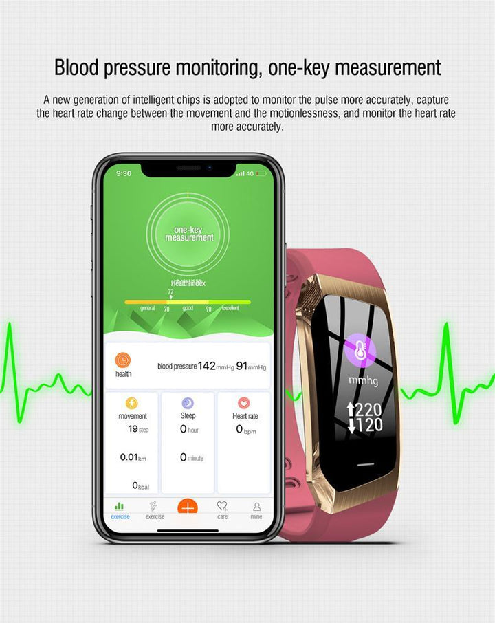 Kalsten | Fitband Smart Watch Waterproof Blood Pressure Oxygen Heart Rate Monitor Sport Bracelet