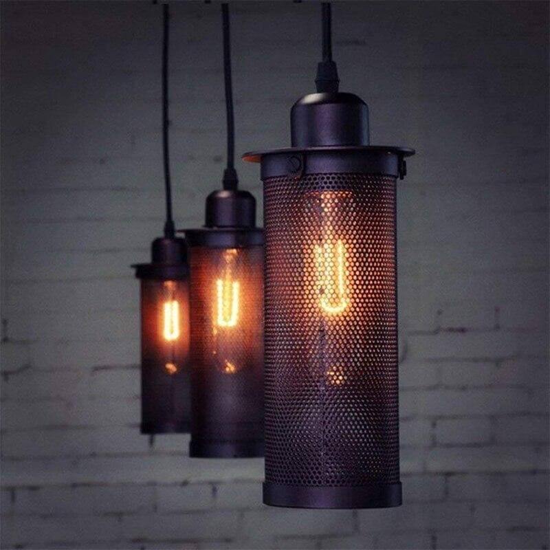 Nordic Loft Style Iron Cage Vintage Lamp | Kalsten