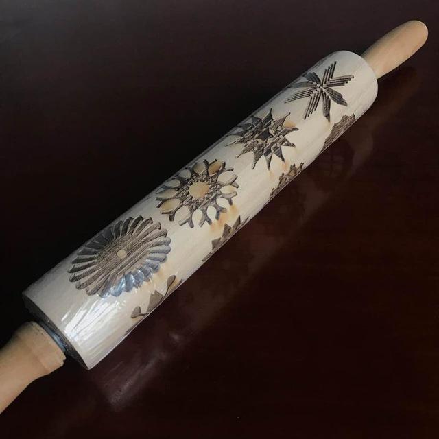 Christmas Embossing Rolling Pin | Kalsten
