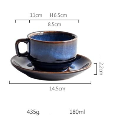Cat Eye Blue Ceramic Mug | Kalsten