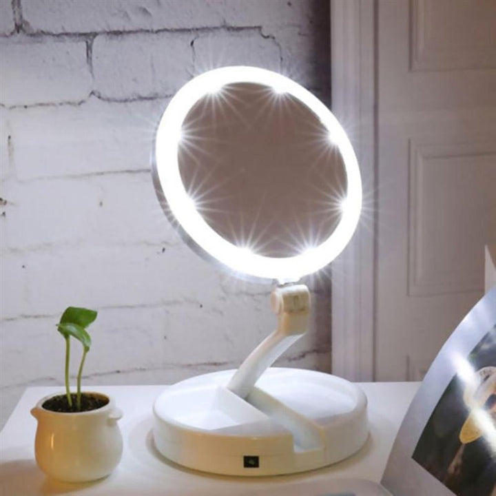 Folding LED Makeup Mirror | Kalsten