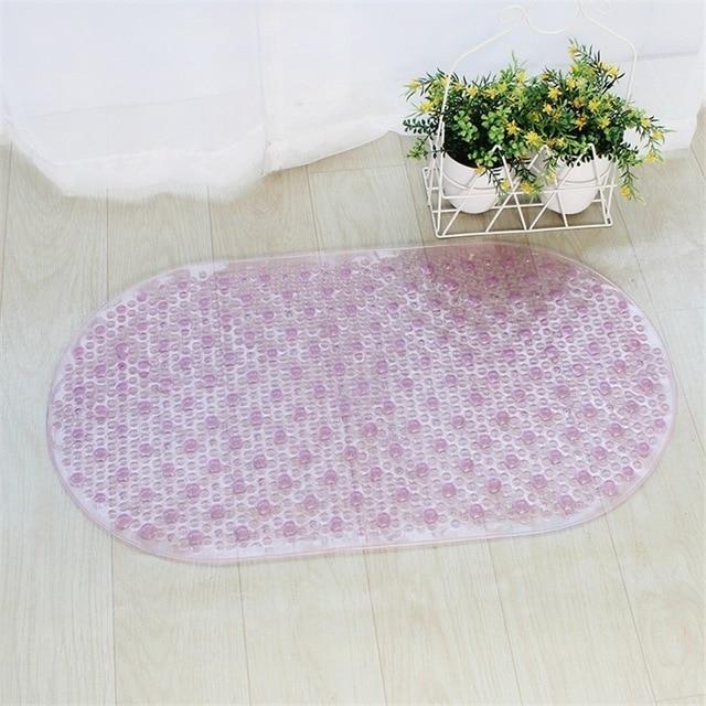 Kalsten | Anti-skid Bath Mat Soft Bathroom Massage Mat Suction Cup Non-slip Bathtub Carpet