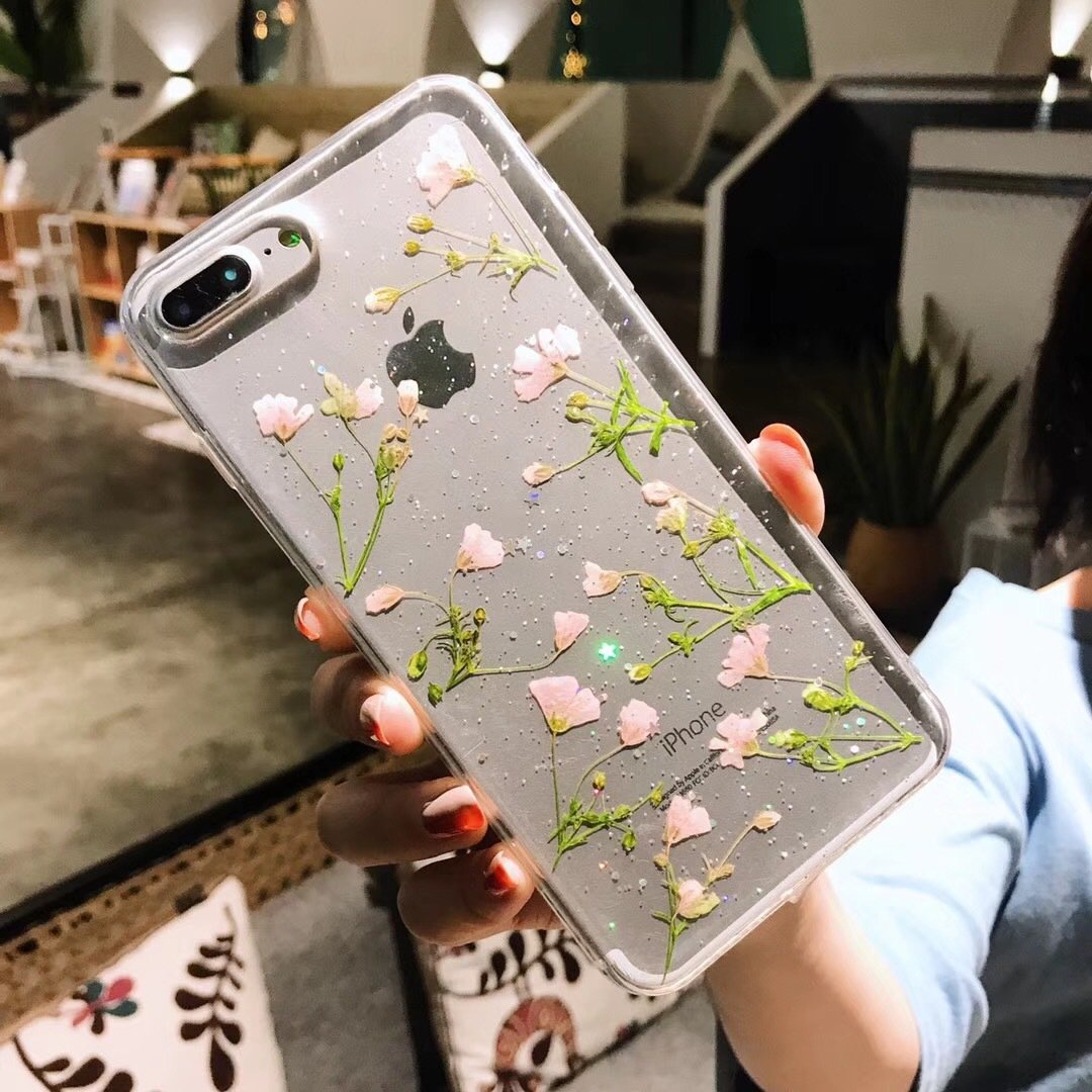 DaisyOats - Real Dried Flowers iPhone Case | Kalsten