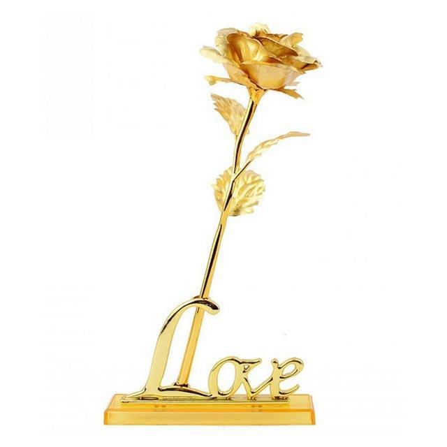 24K Foil Plated Rose Gold Rose | Kalsten