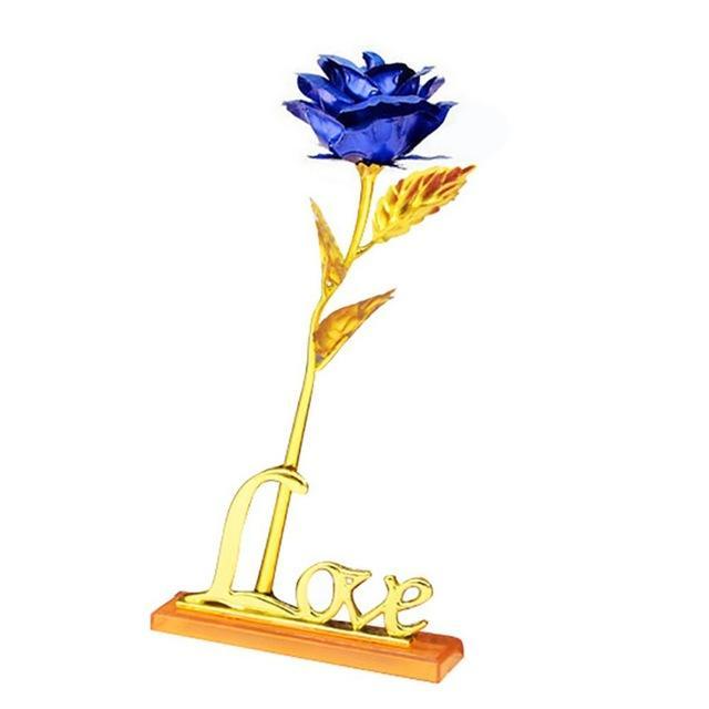 24K Foil Plated Rose Gold Rose | Kalsten