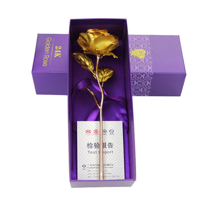Brehn | 24k gold-plated rose | Including certificate and luxurious gift box