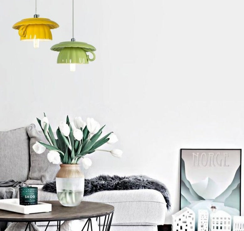 Nordic Ceramic Tea Cup Light | Kalsten