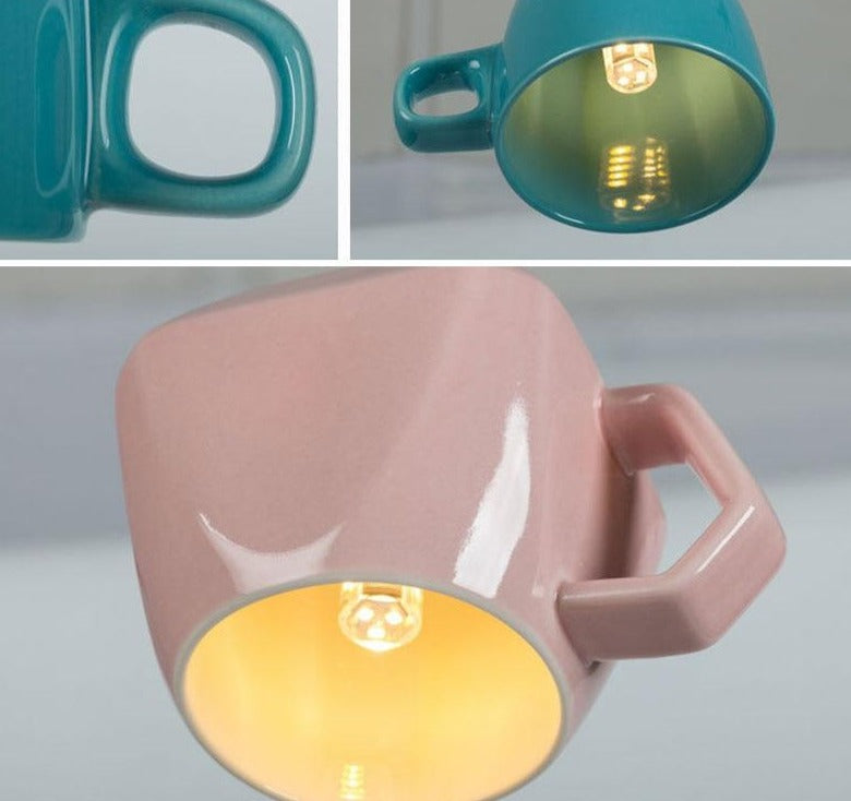Nordic Ceramic Tea Cup Light | Kalsten
