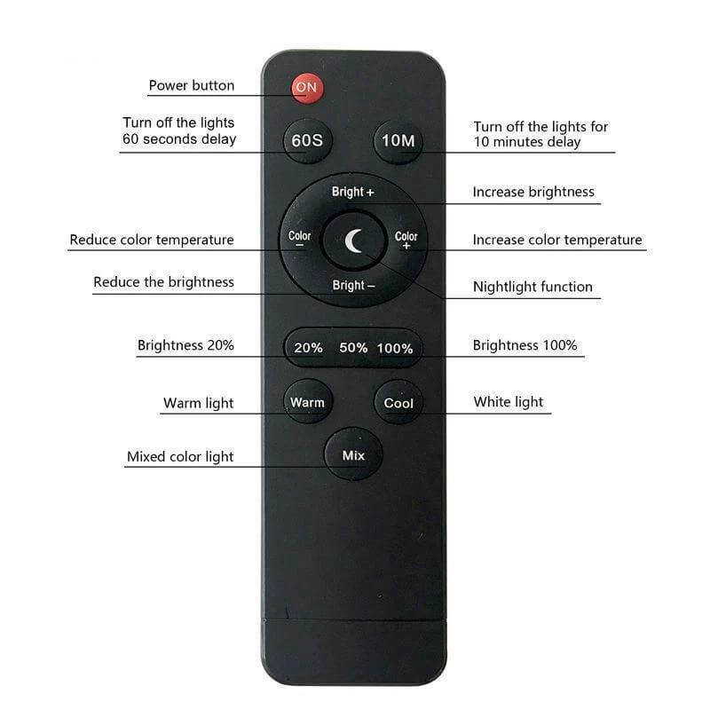 Table Clip Led Desk Lamp with Remote Control | Kalsten