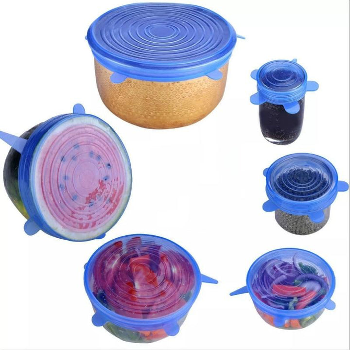 EcoLid - 6 Silicone Reusable Stretch Covers | Kalsten