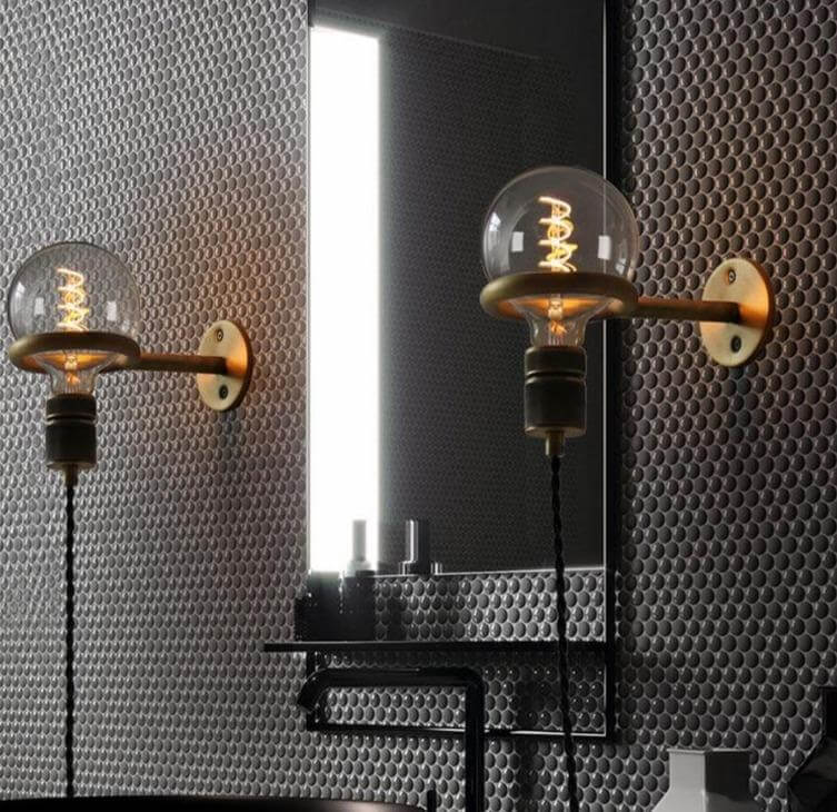 Nordic Retro Ring Sconce Mirror Wall Lamp | Kalsten