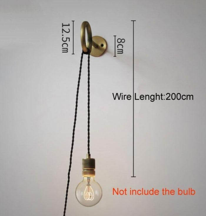 Nordic Retro Ring Sconce Mirror Wall Lamp | Kalsten