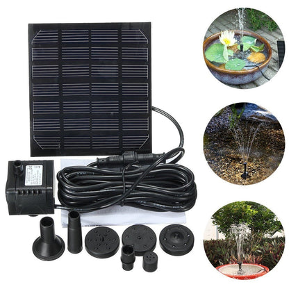 BowLift | Sun Fountain "Sun Fountain" for Pond or Birdbath – With 4 Spray Heads