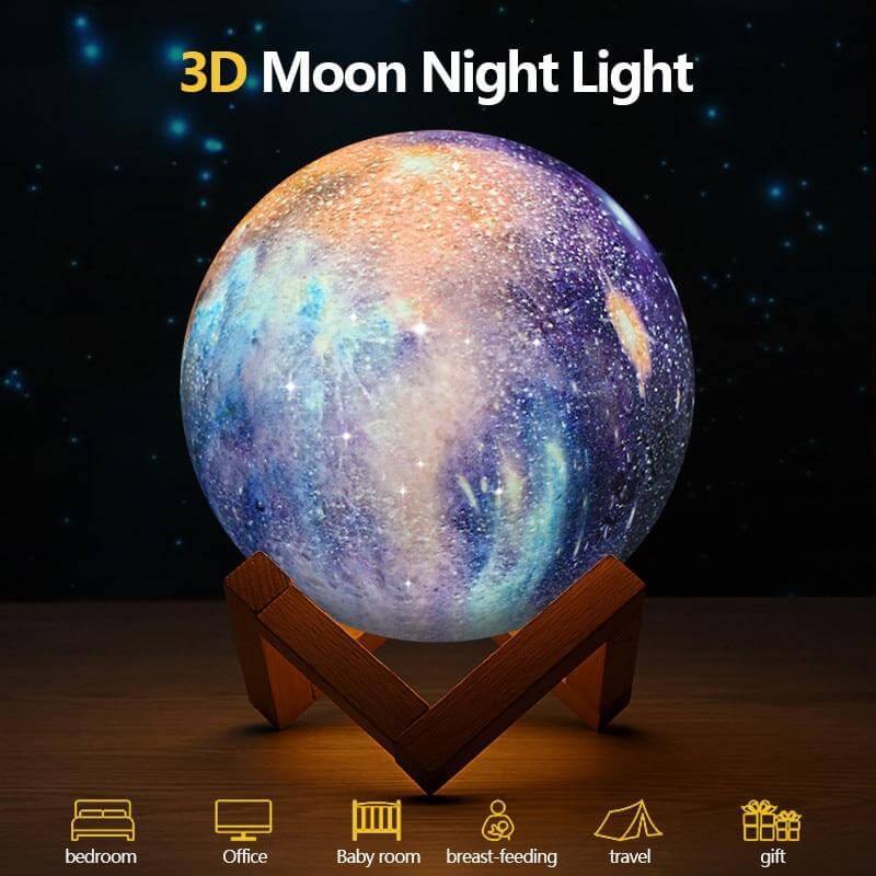 3D Moon Night Lamp | Kalsten