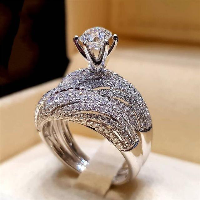 Elegant Engagement Wedding Ring Set | Kalsten