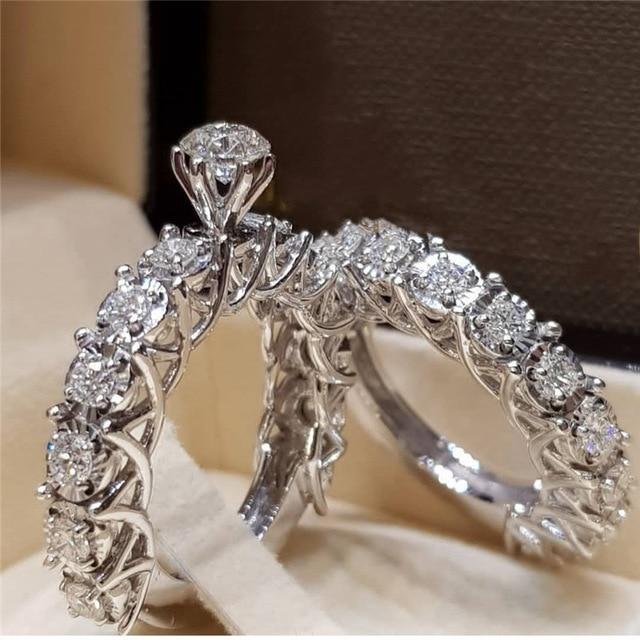 Elegant Engagement Wedding Ring Set | Kalsten